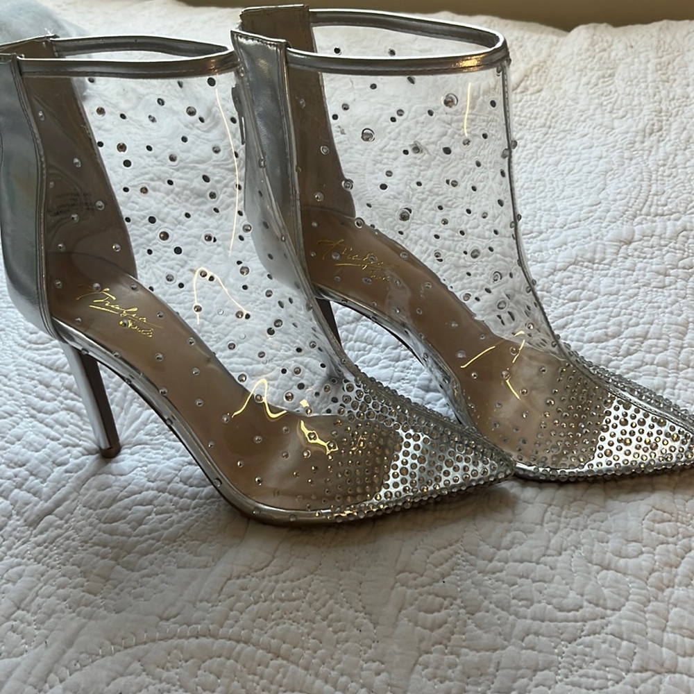 Diamond clear booties